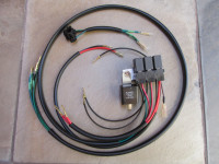 The complete bracket and wiring harness you will receive.