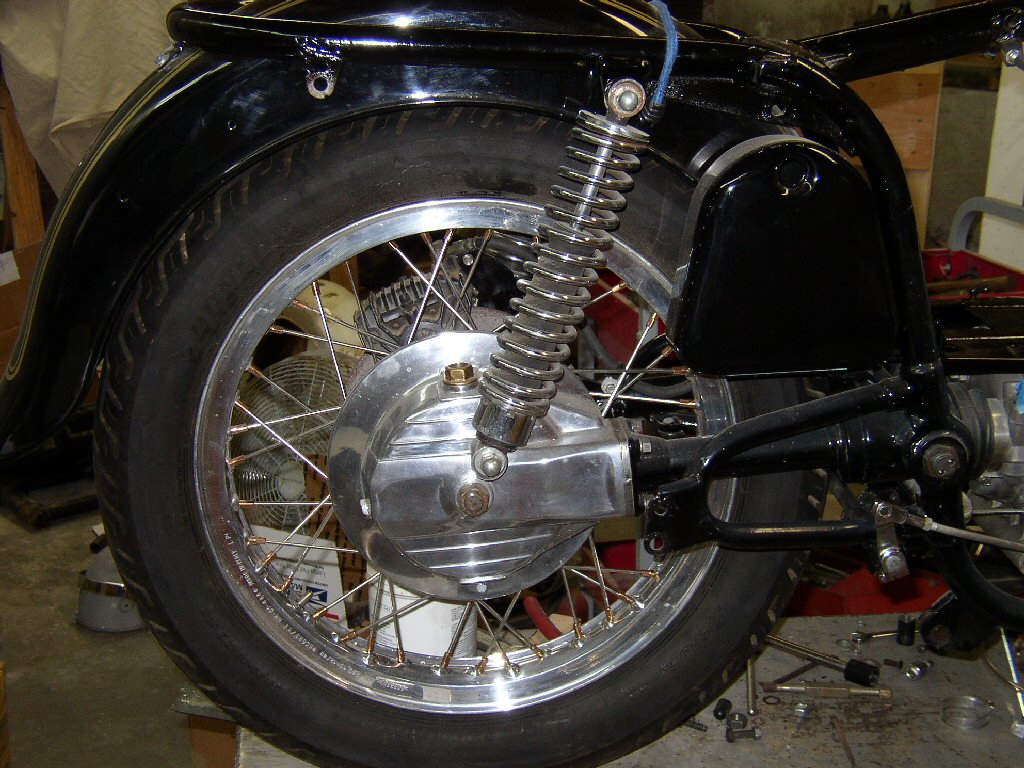 The rear drive, swing arm and rear wheel are also T-3 just to make it all bolt on and avoid modifications. They can be done and are not difficult but I just preferred to have everything match.