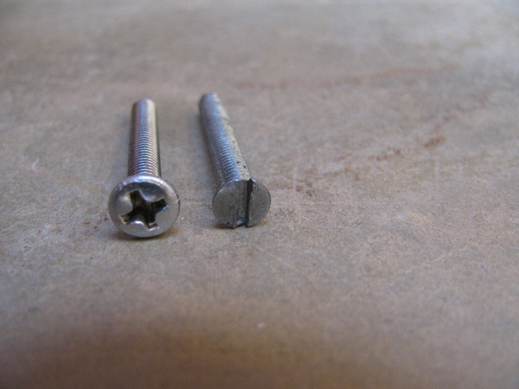 Original and replacement screws to fit the CEV 169 handlebar switch.