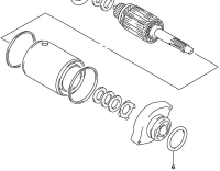 O-ring to seal the starter motor to the engine case (SPN# 31156-48B00).