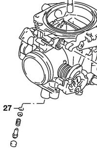 Buna-N O-ring to seal the pilot air/fuel screw to the carburetor body (SPN# 13295-29900).