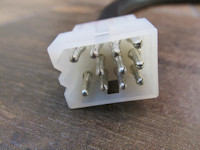 12-pin Molex connector - will be customized to the proper connector your Guzzi requires.