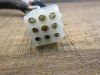9-pin Molex connection to the left-side Domino handlebar switch.
