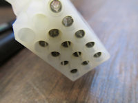 15 terminal connection to the dash at the mounting plate beneath the dash.