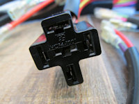 Relay connection for the starter relay.