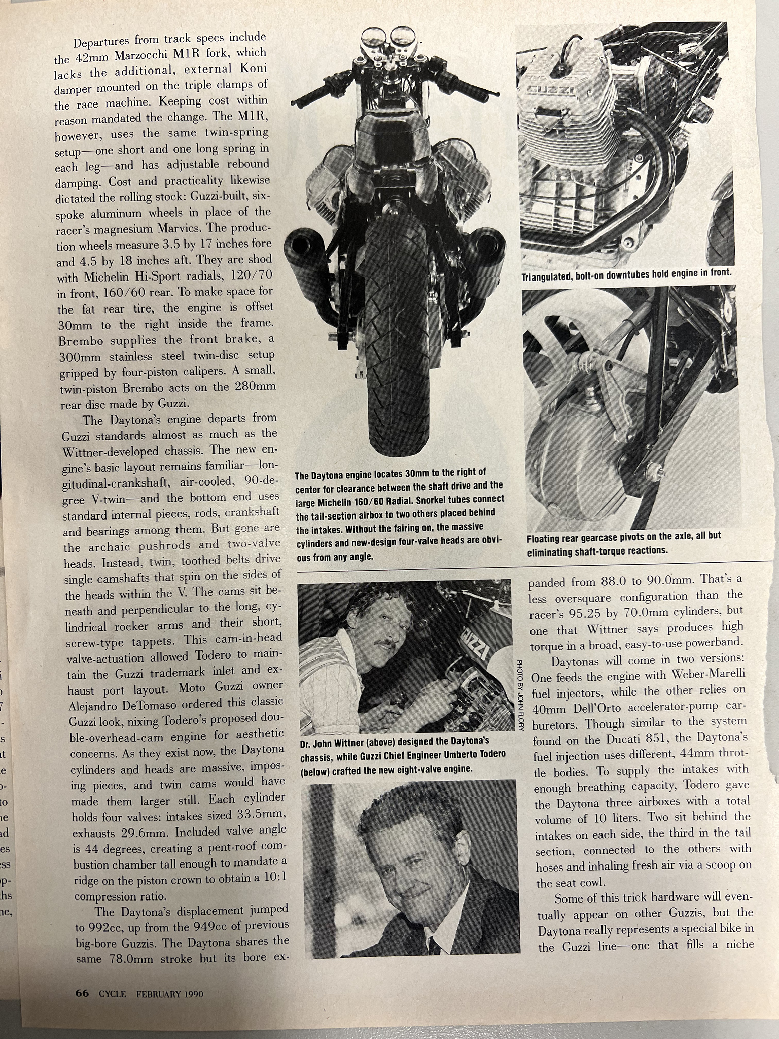 Article - Cycle (1990 February) Moto Guzzi Daytona 1000