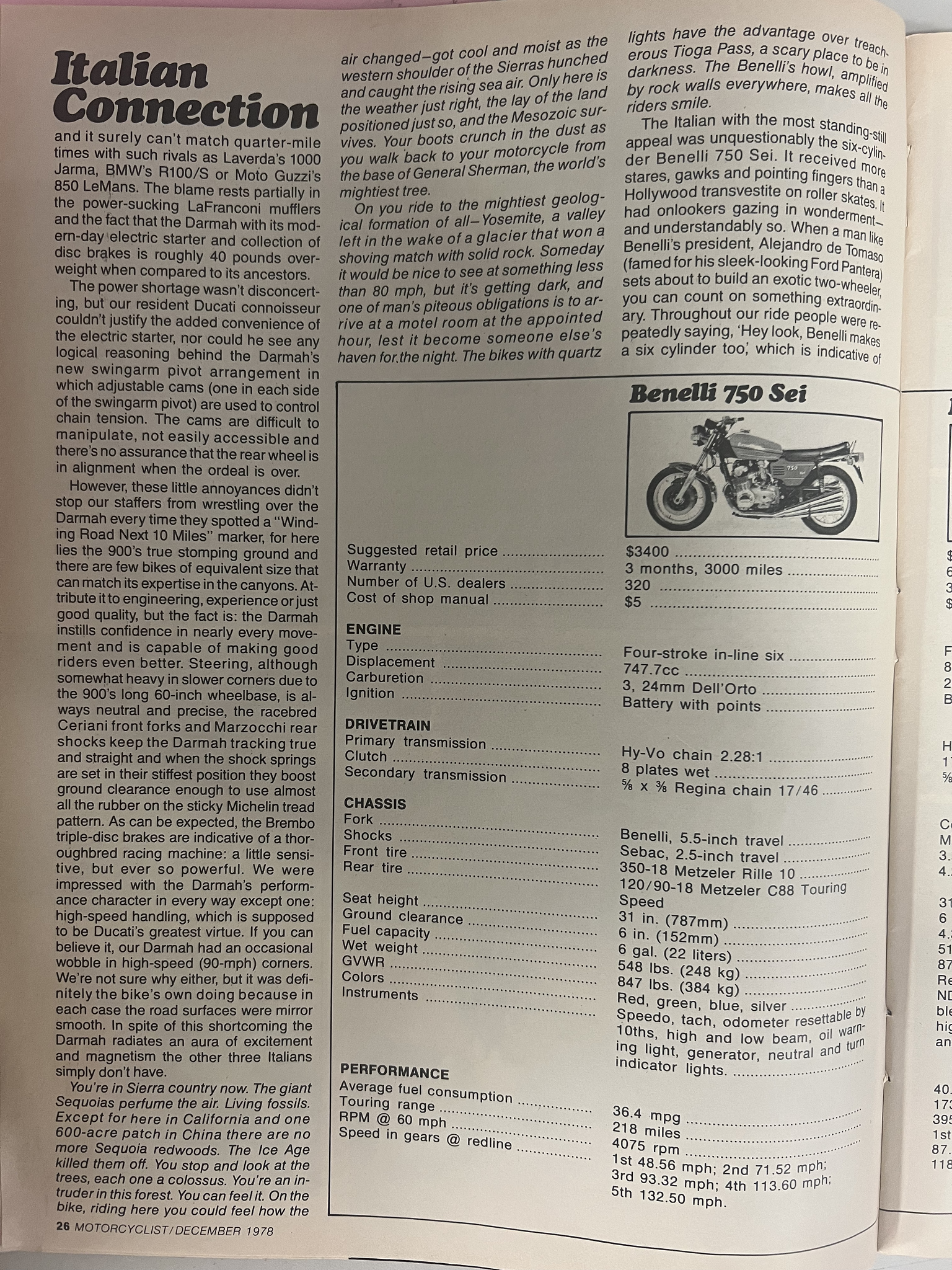 Article - Motorcyclist (1978 December) Four Americans Take a Look At Four Italians