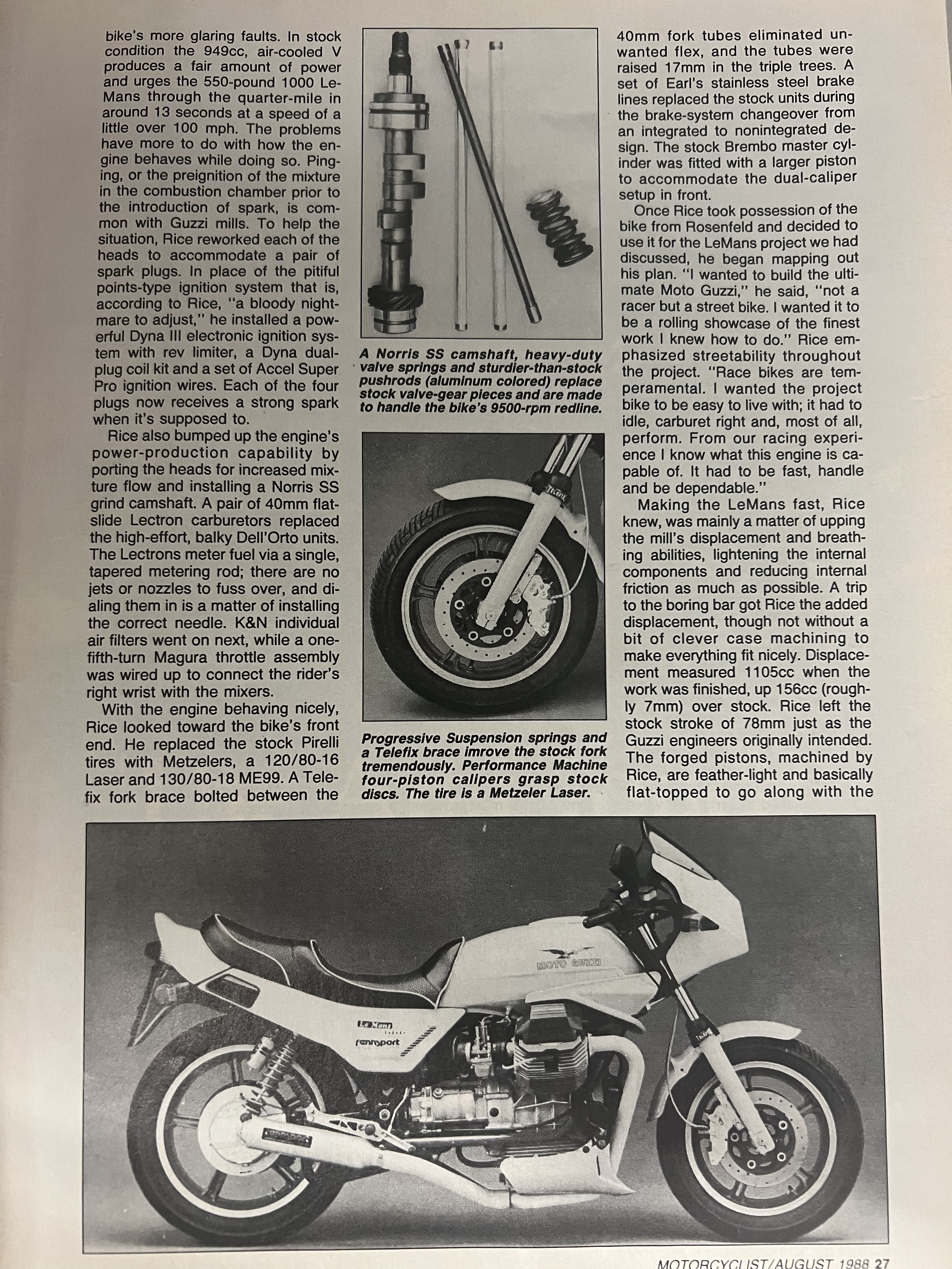 Article - Motorcyclist (1988 August) Screamin' Yellow