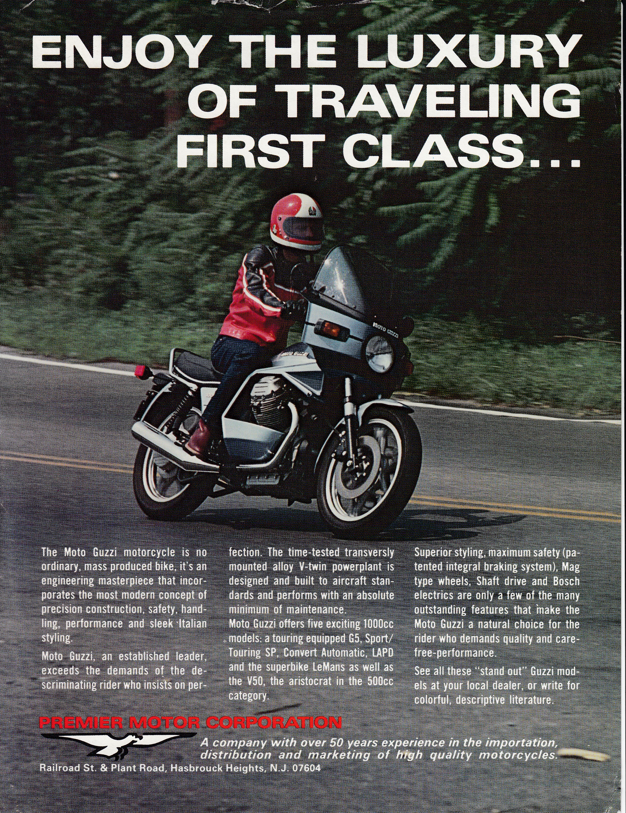 Brochure - Moto Guzzi 1000 SP Enjoy the luxury of traveling first class...