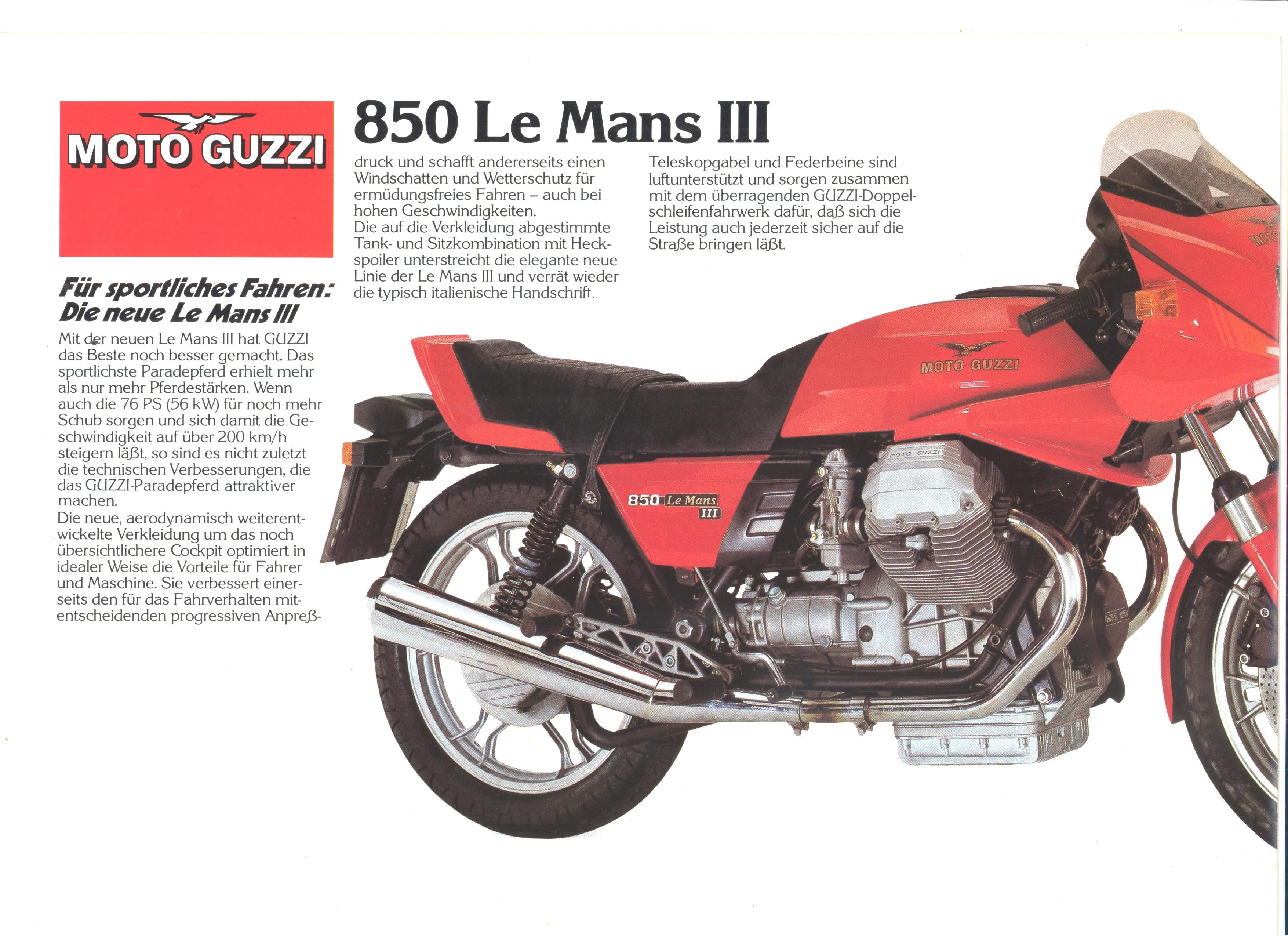 Brochure Moto Guzzi 850 Le Mans Iii More Moto Guzzi Topics Moto Guzzi Topics Gregory Bender