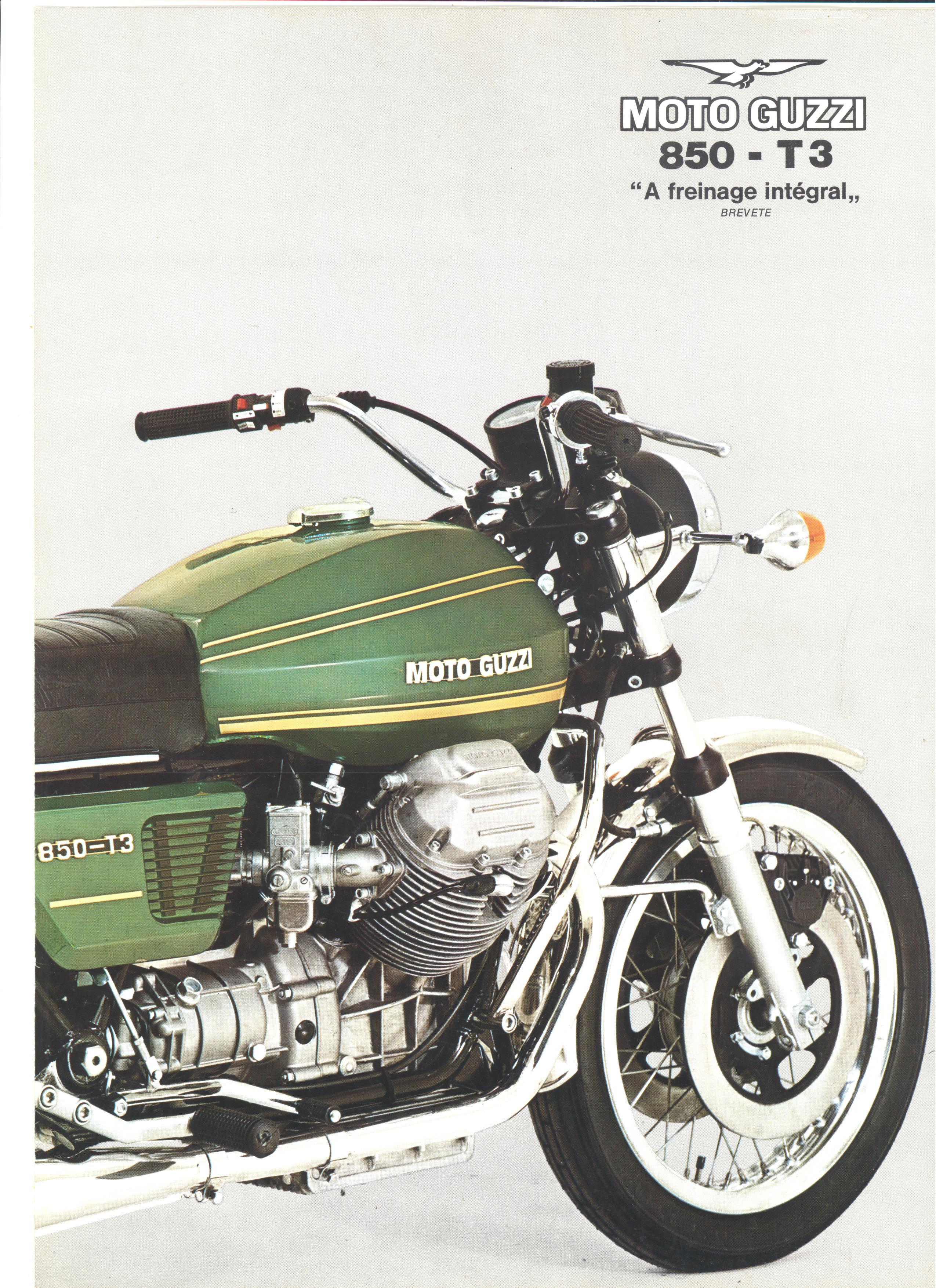 Moto Guzzi factory brochure: 850 T3