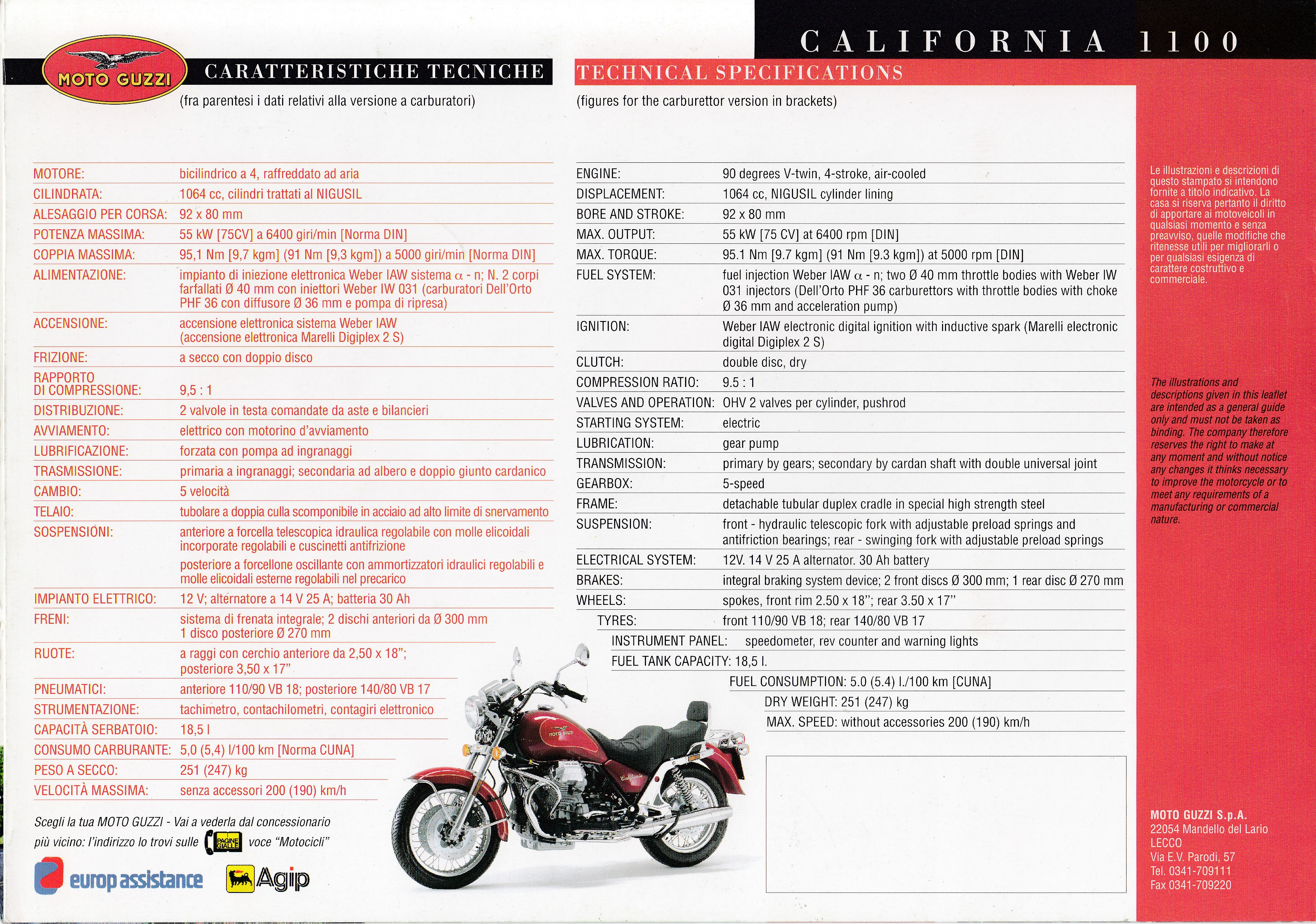 Brochure - Moto Guzzi California 1100