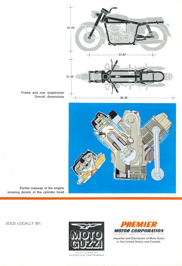 Moto Guzzi Eldorado Factory Brochure, Page 5 of 6.