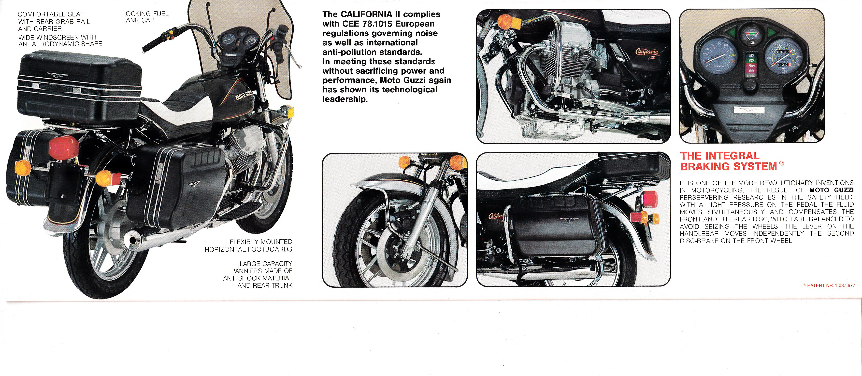 Brochure - Moto Guzzi California II (folded style brochure)