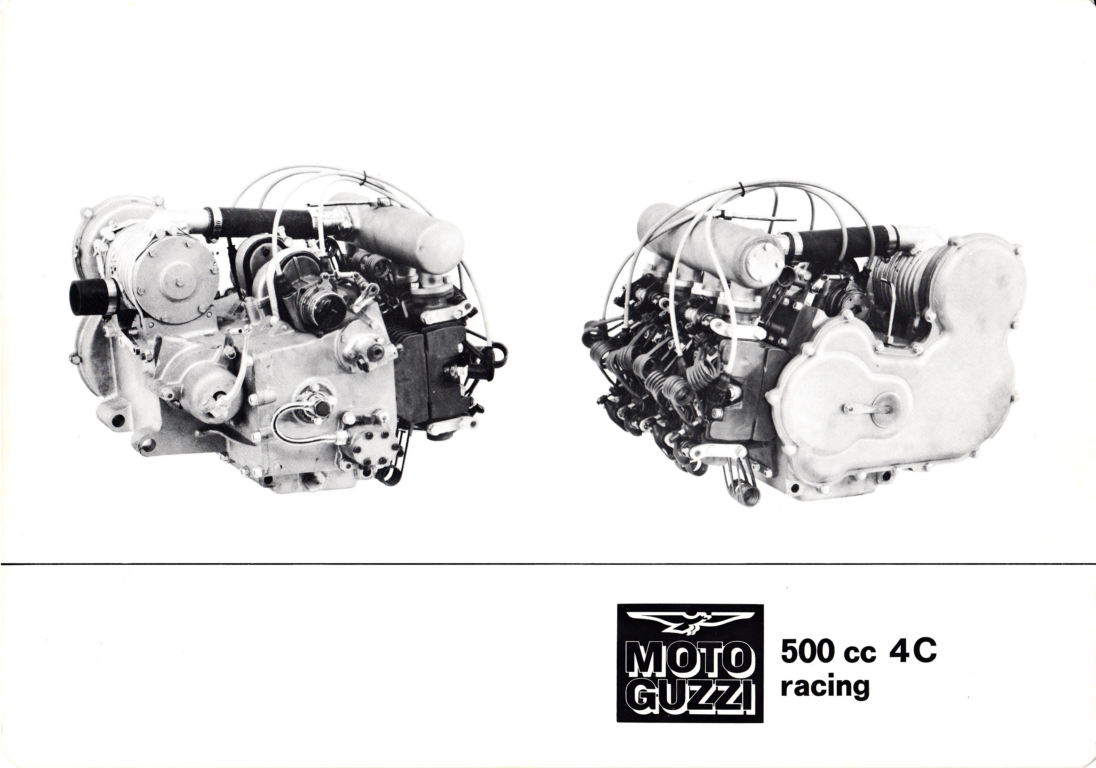 Brochure - Moto Guzzi 500 cc 4 cylinder racing