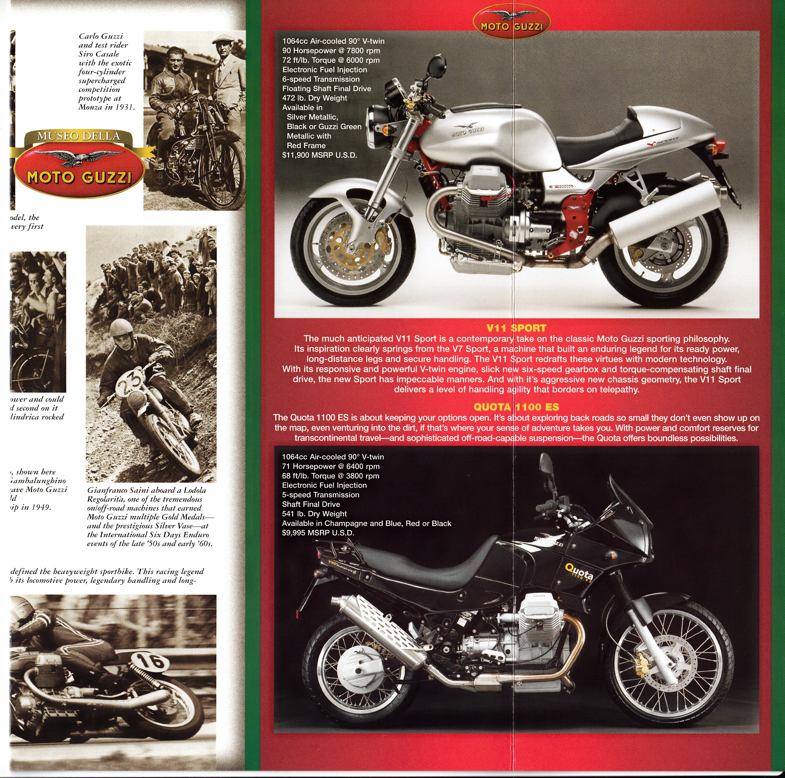 Brochure - Moto Guzzi Museo Della Moto Guzzi (1999)