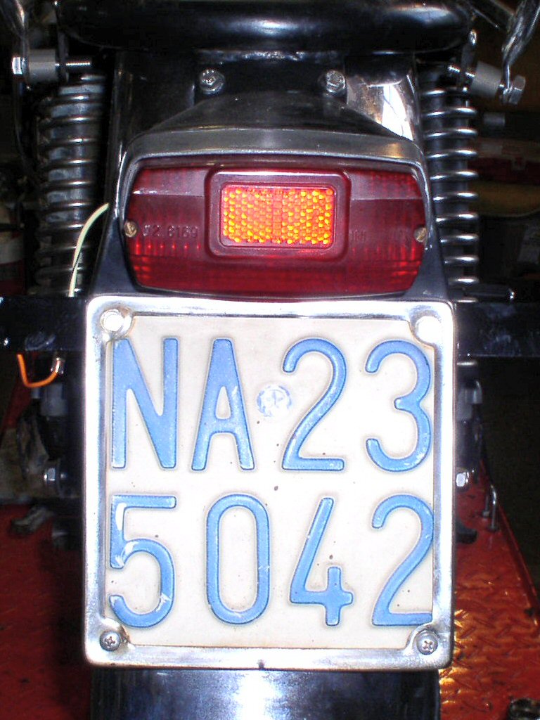 CEV 5840 tail light as used on some very early Moto Guzzi V700 models and on some (but not all) 850 GT models.