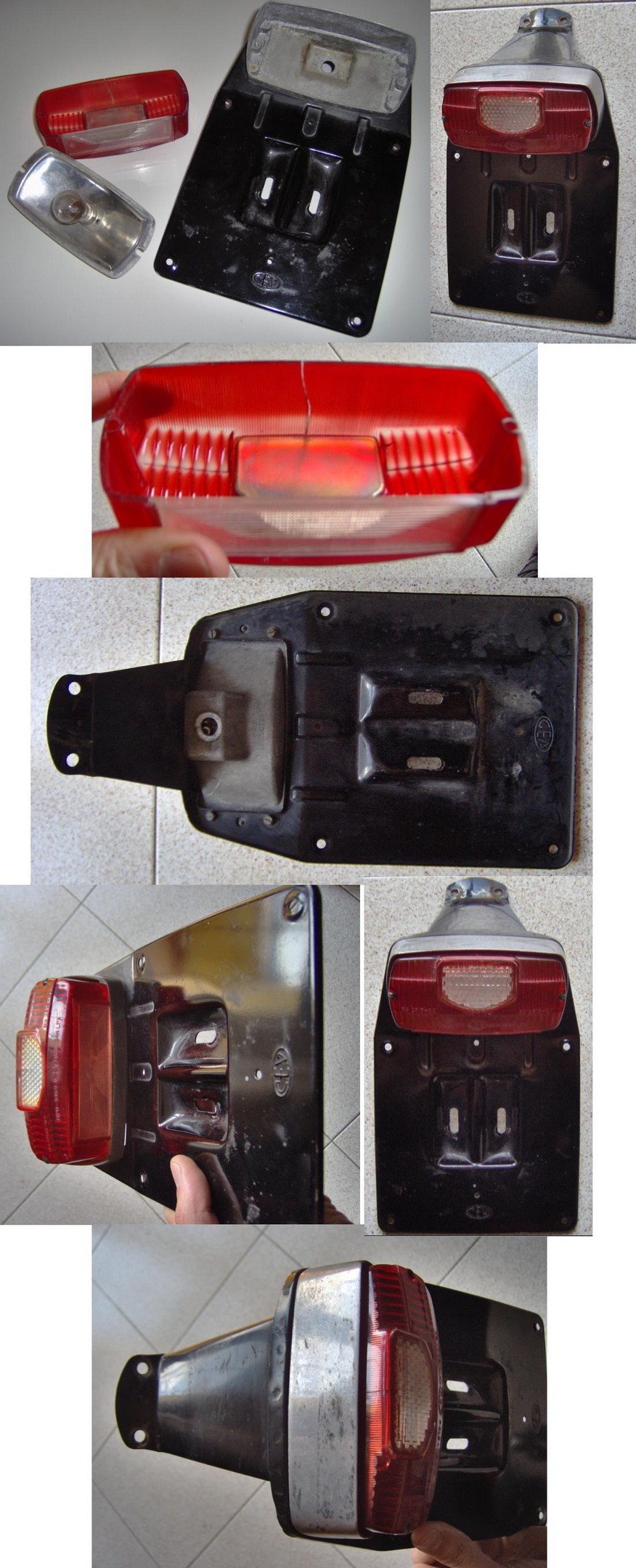 Additional photos of the CEV 5840 tail light (note black bracket is different).