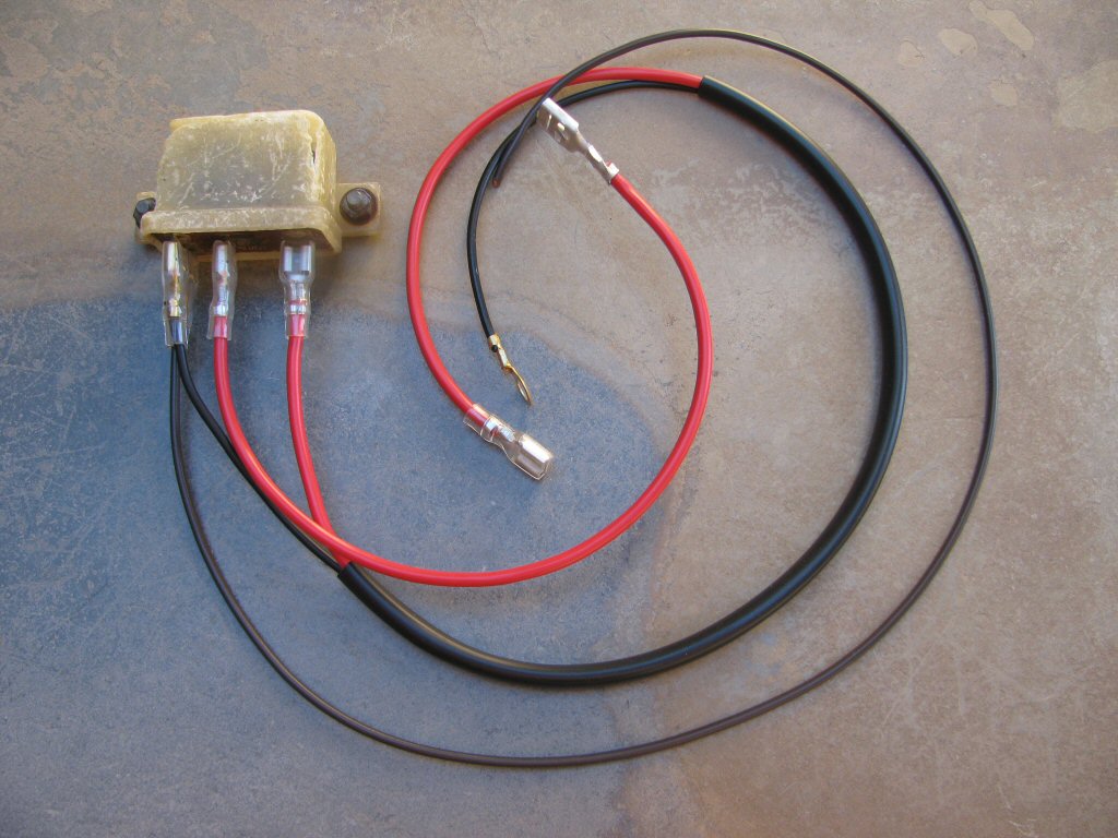 Brown wire (without the terminal on the far end) is shown here for reference - originates from the main harness.