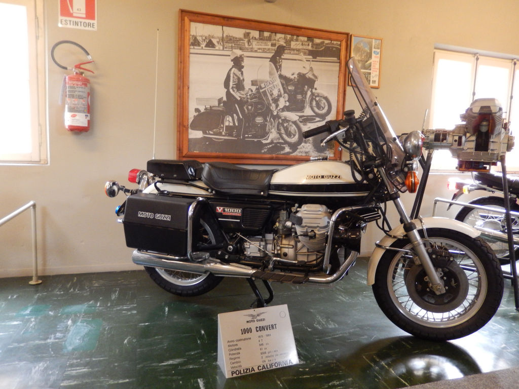 Moto Guzzi V1000 I-Convert California Police. Photo taken at the Moto Guzzi factory museum.