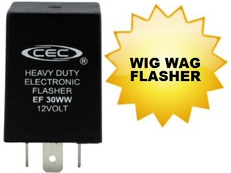 Wig wag or alternating lights flasher. CEC Industries part number EF30WW