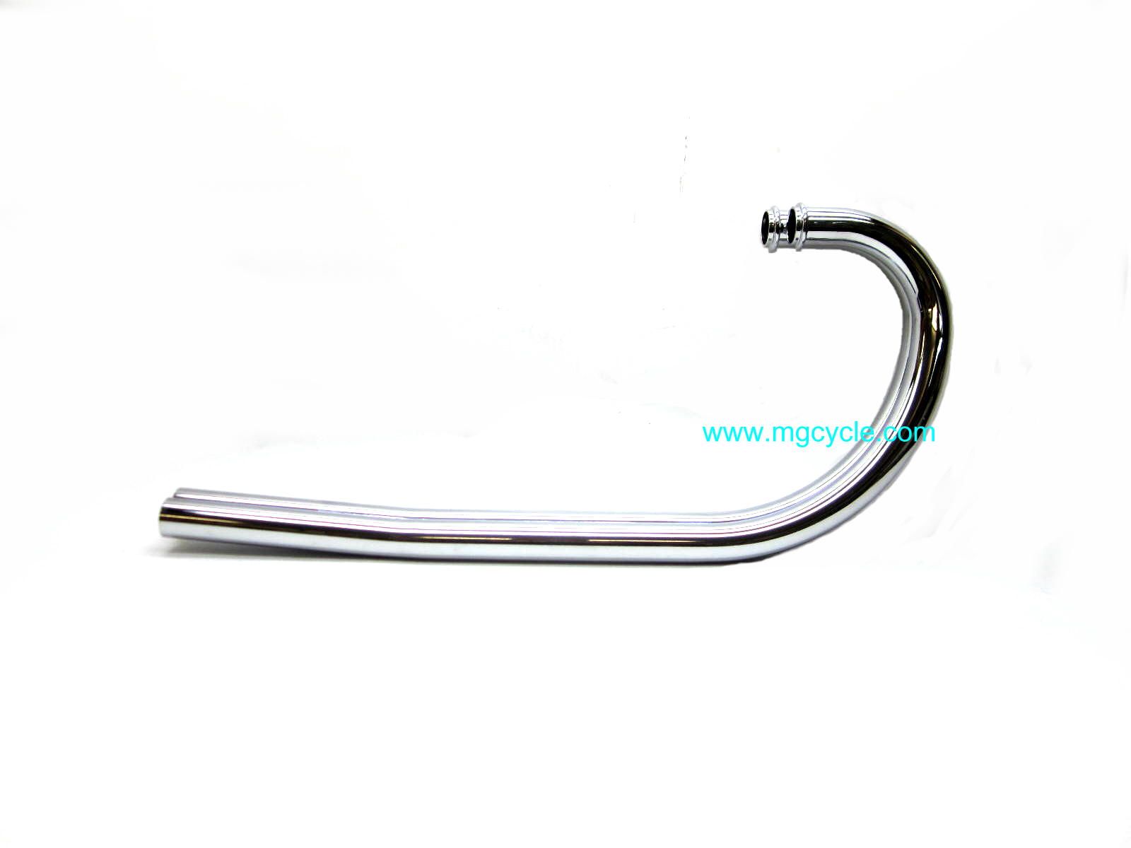 Chrome plated header pipes available from MG Cycle