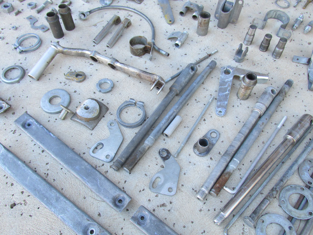 Parts to be zinc plated.