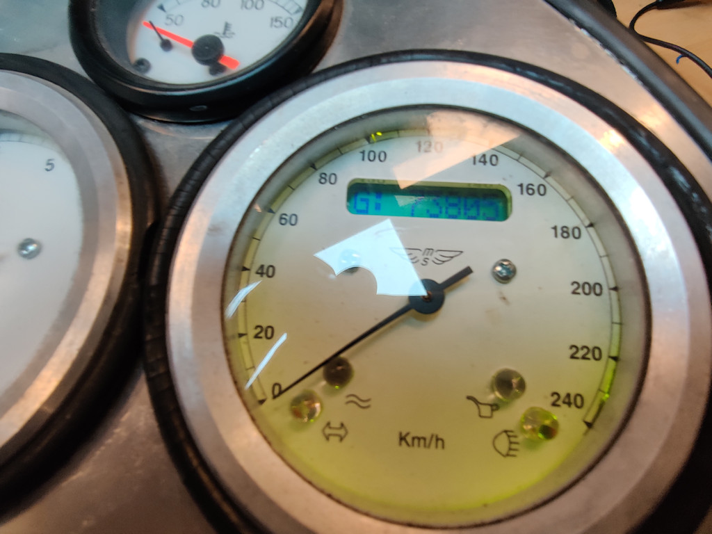 Moto Spezial speedometer.