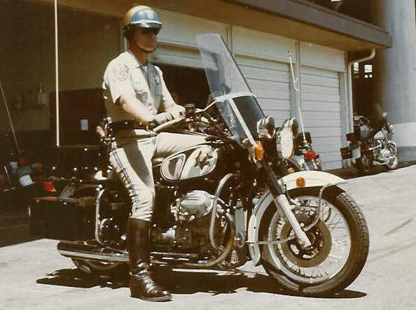 Moto Guzzi Eldorado police model.