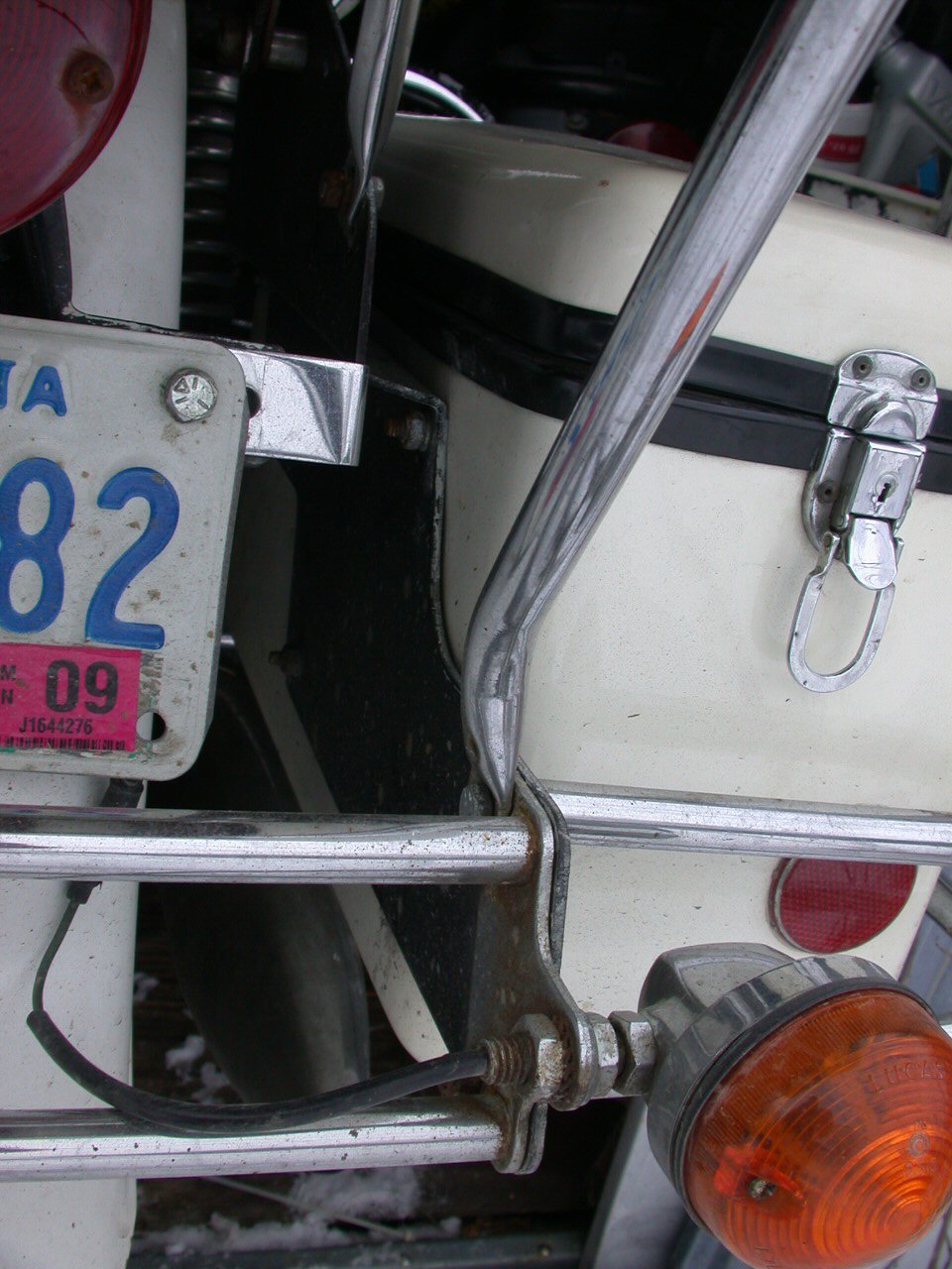 Calafia saddlebags as originally fitted to some police bikes.