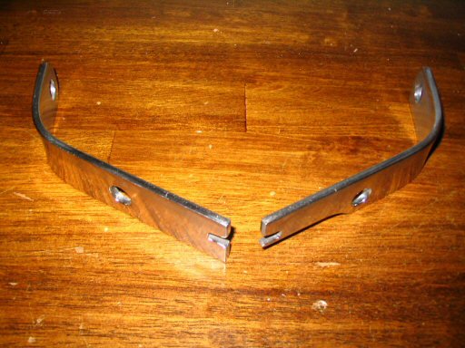 The pair of stainless steel civilian turn signal brackets that I created.