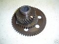 Engine timing cover and gears, Moto Guzzi photo archive of parts